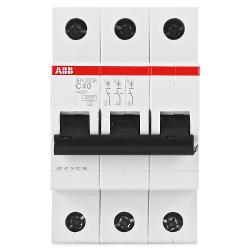 Выключатель автоматический ABB 3п C 40А SH203L 4 - характеристики и отзывы покупателей.