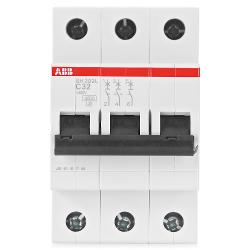 Выключатель автоматический ABB 3п C 32А SH203L 4 - характеристики и отзывы покупателей.