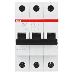Выключатель автоматический ABB 3п C 16А SH203L 4 - характеристики и отзывы покупателей.