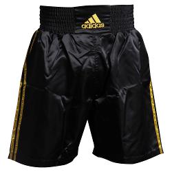 Шорты боксерские Adidas Multi Boxing Shorts черно-золотые - характеристики и отзывы покупателей.