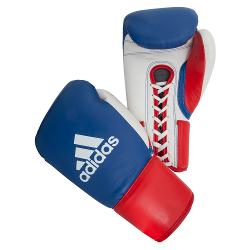 Перчатки боксерские Adidas Professional Russian Edition сине-красно-белые - характеристики и отзывы покупателей.