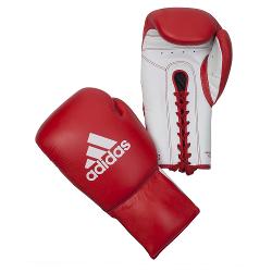 Перчатки боксерские Adidas Glory Professional красно-белые - характеристики и отзывы покупателей.