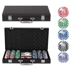 Набор для покера Leather Brown на 300 фишек - характеристики и отзывы покупателей.