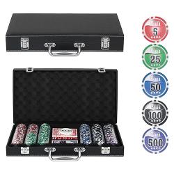 Набор для покера Leather на 300 фишек - характеристики и отзывы покупателей.