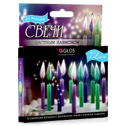 B&H Свечи для праздника с цветным пламенем - характеристики и отзывы покупателей.