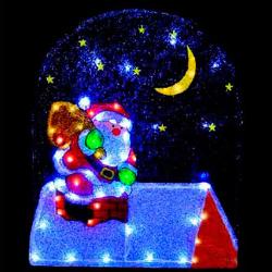 SHLights Панно светодиодное Санта-Клаус на крыше - характеристики и отзывы покупателей.