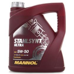 Моторное масло Mannol Stahlsynt Ultra 5W50 - характеристики и отзывы покупателей.