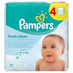 Влажные салфетки Pampers Baby Fresh Clean - характеристики и отзывы покупателей.