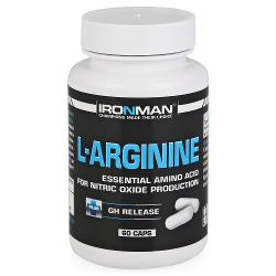 Аминокислоты L-Аргинин Ironman 60 капсул - характеристики и отзывы покупателей.