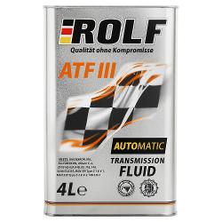 Трансмиссионная жидкость Rolf ATF III - характеристики и отзывы покупателей.