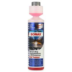 Концентрат жидкость омывателя SONAX 1:100 летняя Summer - характеристики и отзывы покупателей.