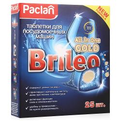 Таблетки для посудомоечных машин Paclan Brileo All in One - характеристики и отзывы покупателей.