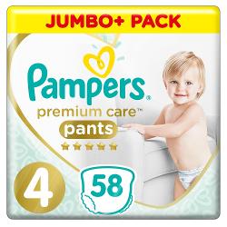 Трусики-подгузники Pampers Premium Care Pants 4 - характеристики и отзывы покупателей.