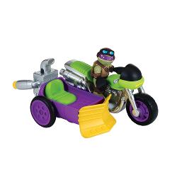 Фигурка TMNT Черепашки-ниндзя Донни с мотоциклом - характеристики и отзывы покупателей.
