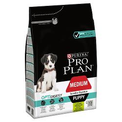 Корм Purina Pro Plan Medium Puppy сanine Sensitive Digestion Lamb with Rice dry - характеристики и отзывы покупателей.