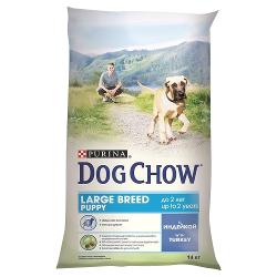 Корм сухой Dog Chow Puppy Large Breed для щенков крупных пород 14 кг - характеристики и отзывы покупателей.