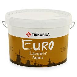Лак Tikkurila Euro Lacquer Aqua интерьерный - характеристики и отзывы покупателей.