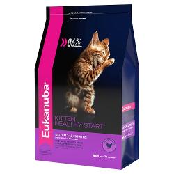Корм Eukanuba Kitten Dry Cat Food Healthe Start Chicken & Liver - характеристики и отзывы покупателей.