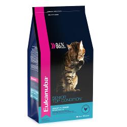 Корм Eukanuba Senior Dry Cat Food Top Condition 7+ Chicken & Liver - характеристики и отзывы покупателей.