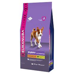 Корм Eukanuba Puppy Dry Dog Food For Medium Breed Chicken - характеристики и отзывы покупателей.