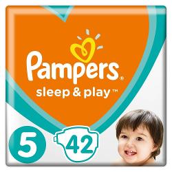 Подгузники Pampers Sleep&Play 5 Ромашка - характеристики и отзывы покупателей.