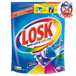 Капсулы для стирки Losk Duo-Caps Color - характеристики и отзывы покупателей.