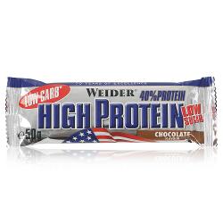 Протеиновый батончик Weider 40% Low Carb High Protein Bar шоколад 1200г - характеристики и отзывы покупателей.