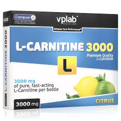 Л-карнитин VPLAB L-Carnitine 3000 / 7 ампул х 25 мл/ цитрус - характеристики и отзывы покупателей.