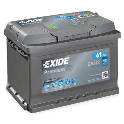 Аккумулятор EXIDE Premium EA612 12V 61Ah 600A R+ - характеристики и отзывы покупателей.